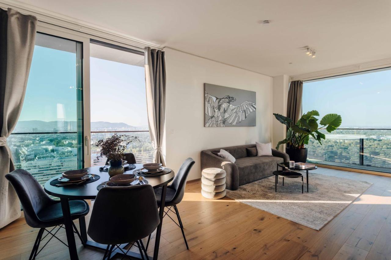Design Apartment With Amazing View Over Vienna 2 Viena Exterior foto