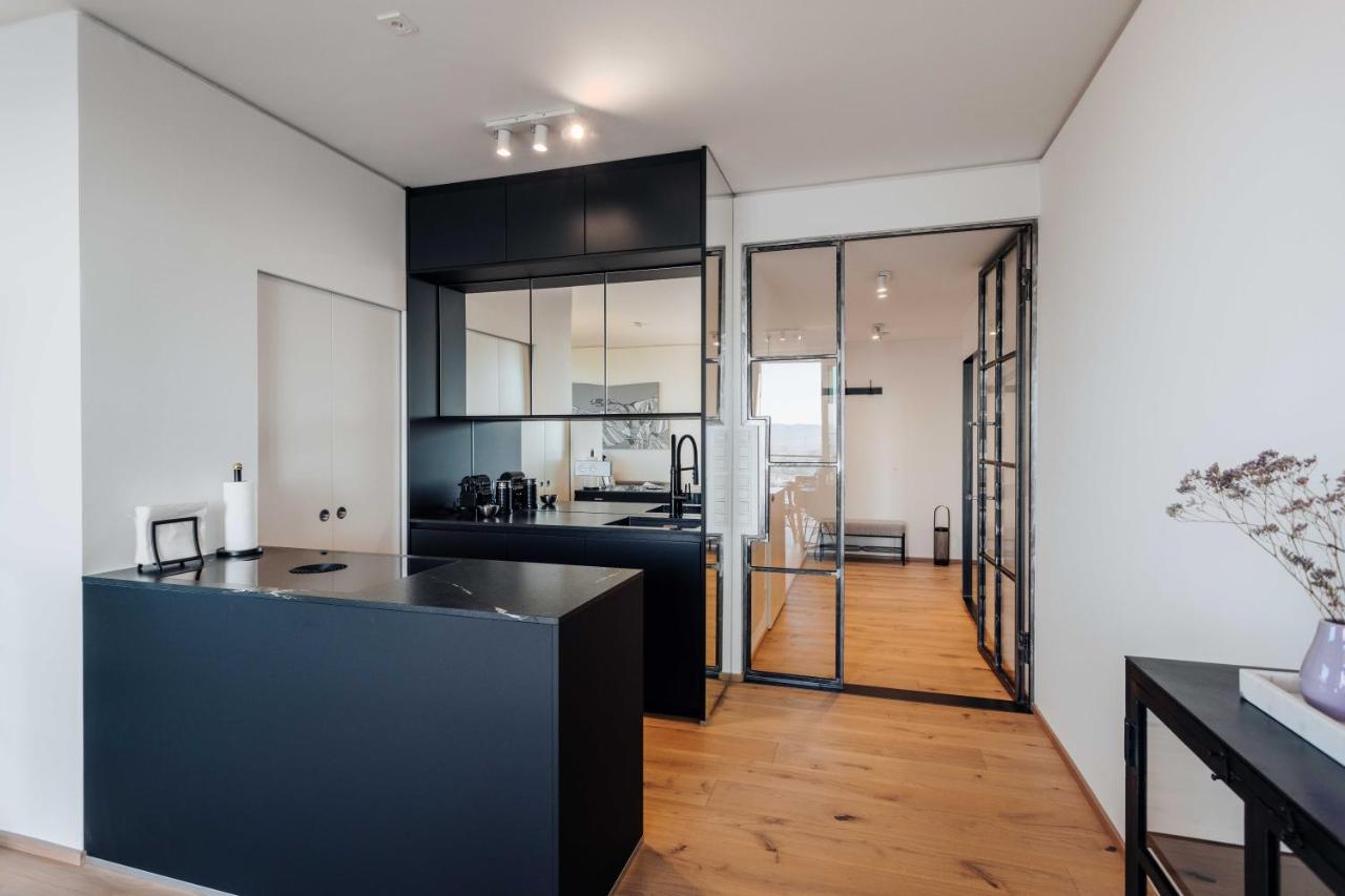 Design Apartment With Amazing View Over Vienna 2 Viena Exterior foto