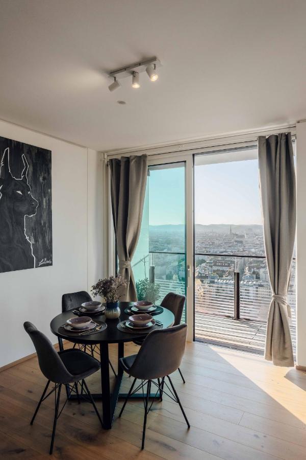 Design Apartment With Amazing View Over Vienna 2 Viena Exterior foto